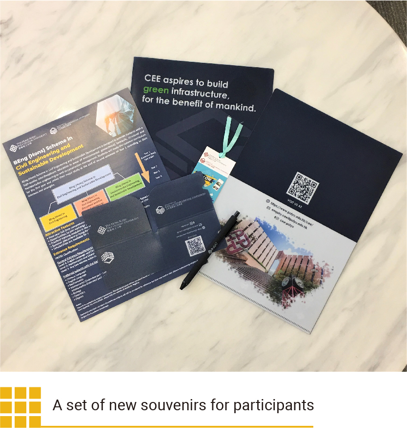 A set of new souvenirs for participants