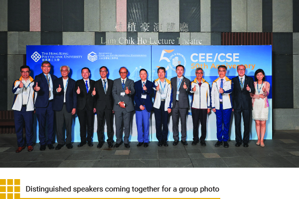 Distinguished speakers coming together for a group photo