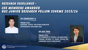 4 CEE Members Awarded RGC Junior Research Fellow Scheme 2025cover