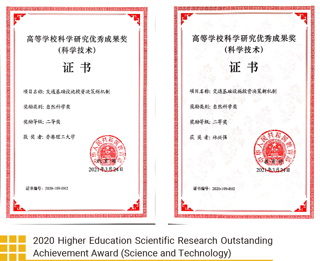 2020 Higher Education Scientific Research Outstanding Achievement Award (Science and Technology)