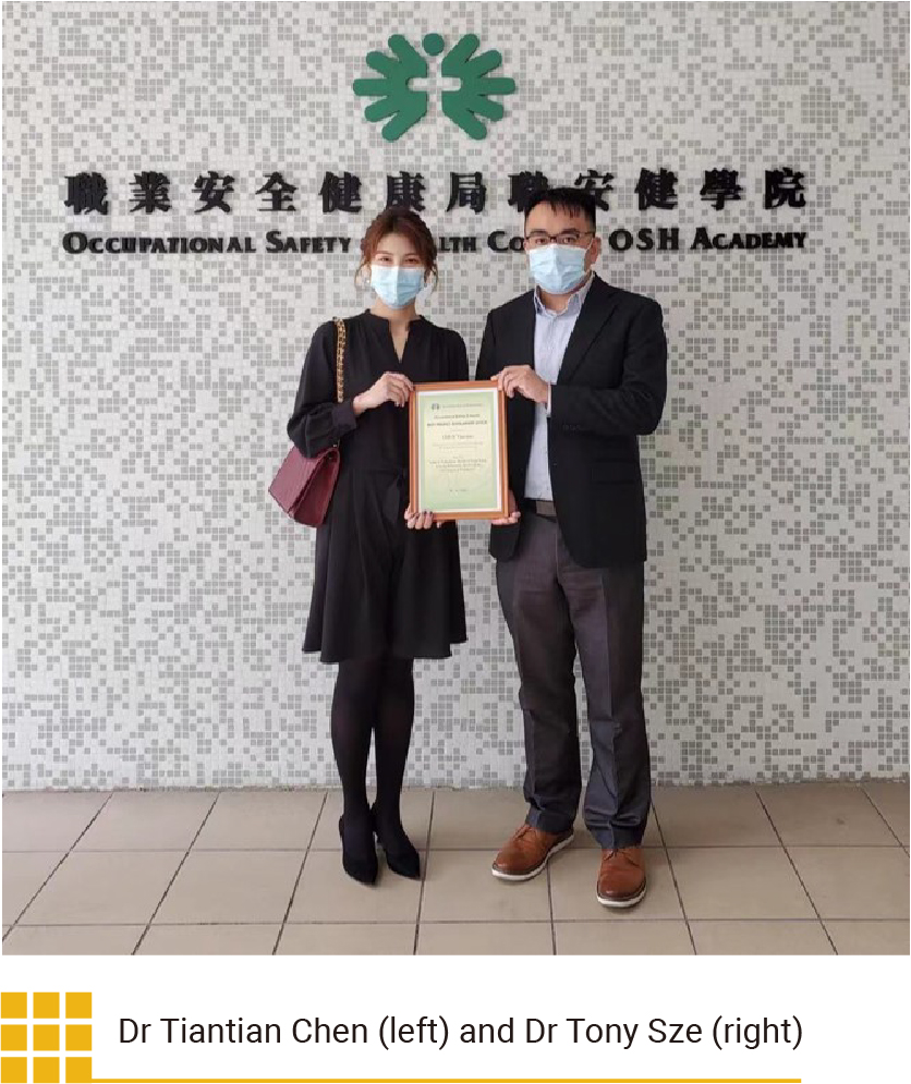 Dr Tiantian Chen (left) and Dr Tony Sze (right)