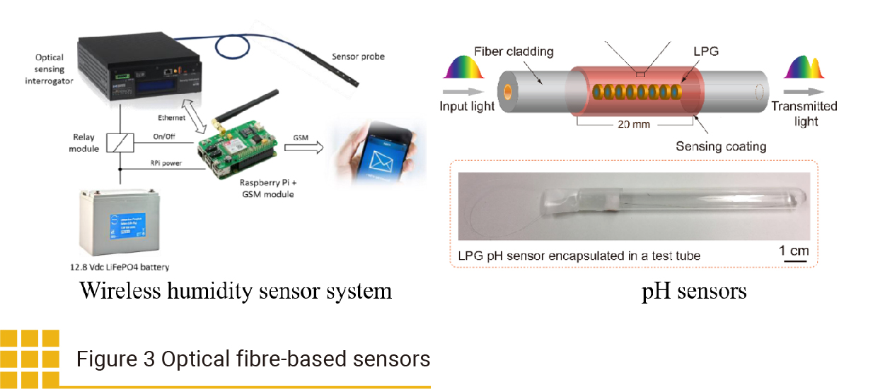 Figure 3 Optical fibre-based sensors