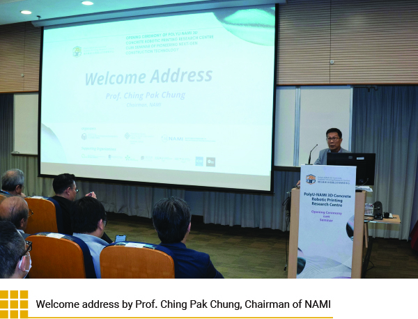 Welcome address by Prof. Ching Pak Chung, Chairman of NAMI