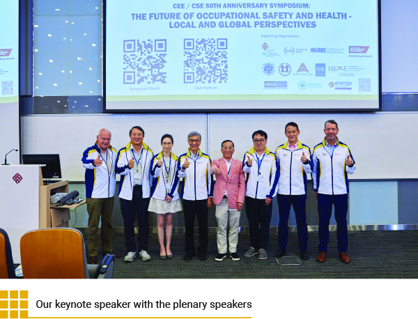 Our keynote speaker with the plenary speakers