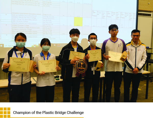 Champion of the Plastic Bridge Challenge