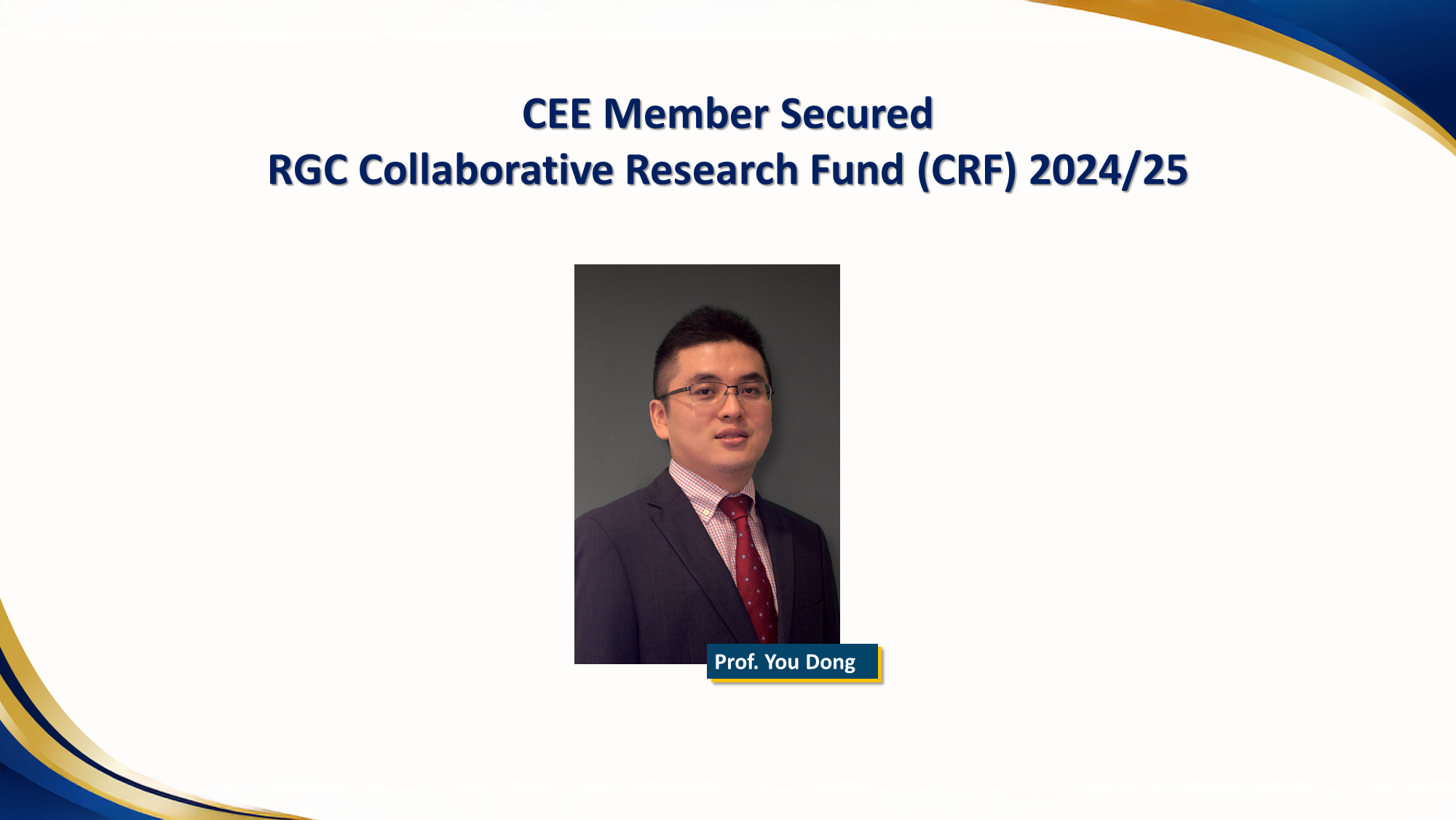 6CEE Project Secured RGC Collaborative Research Fund 202425cover