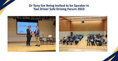 20230518_Dr Tony Sze invited to speak on Taxi Driver Safe Driving Forum