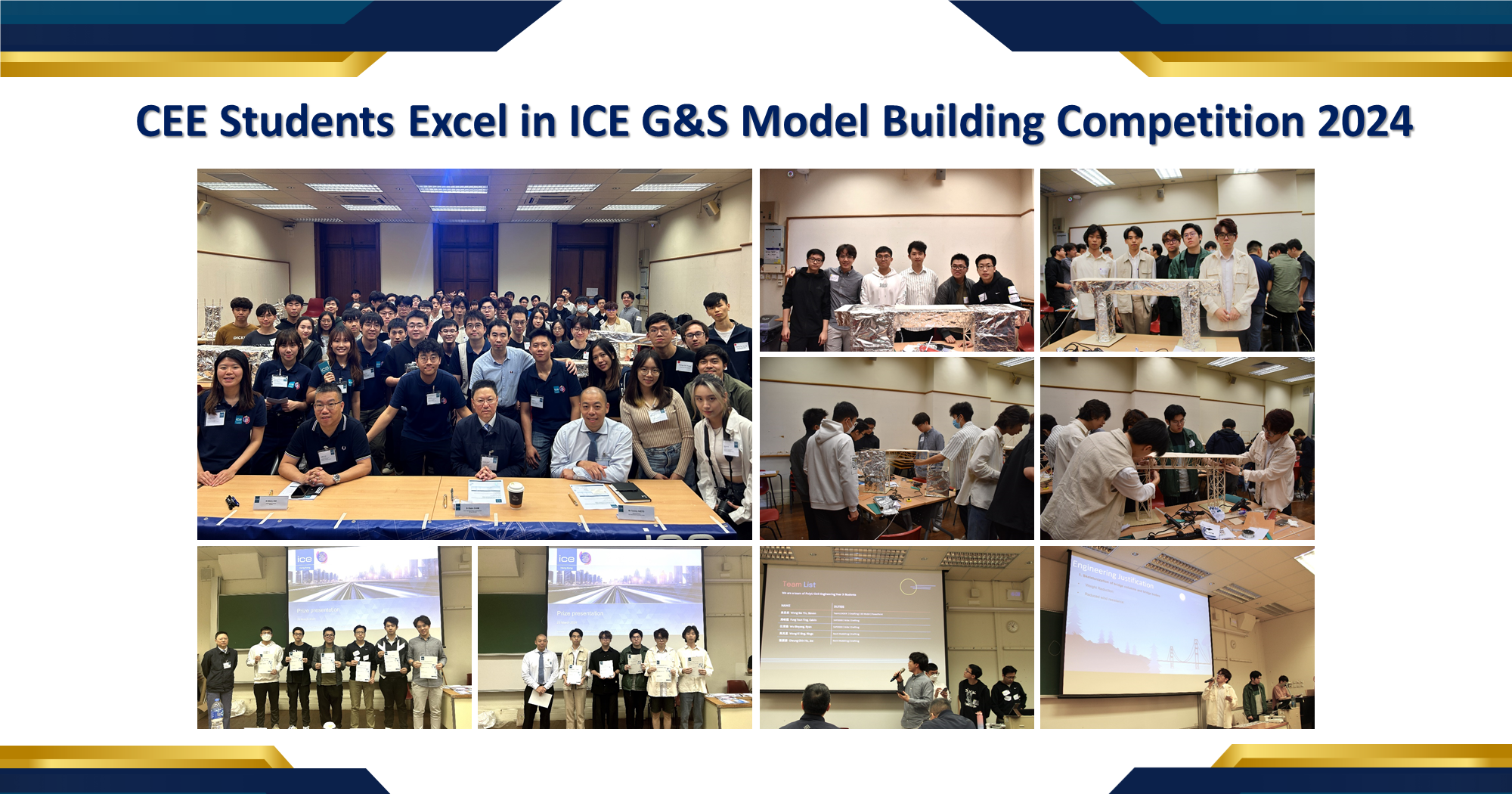 Model Building Contest CEE Students Excel in ICE G&S Model Building Competition 2024 ...