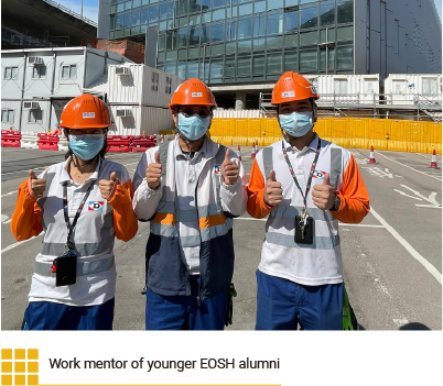 Work mentor of younger EOSH alumni