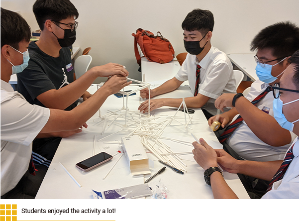 Students enjoyed the activity a lot!