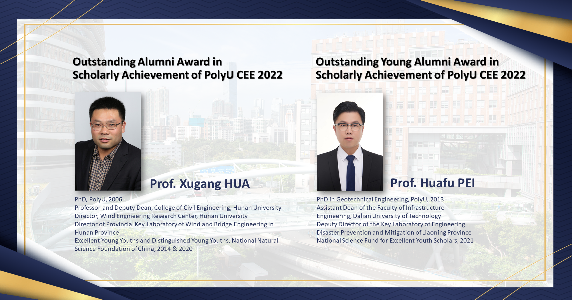 Outstanding Alumni Award in Scholarly Achievement of PolyU CEE 2022 