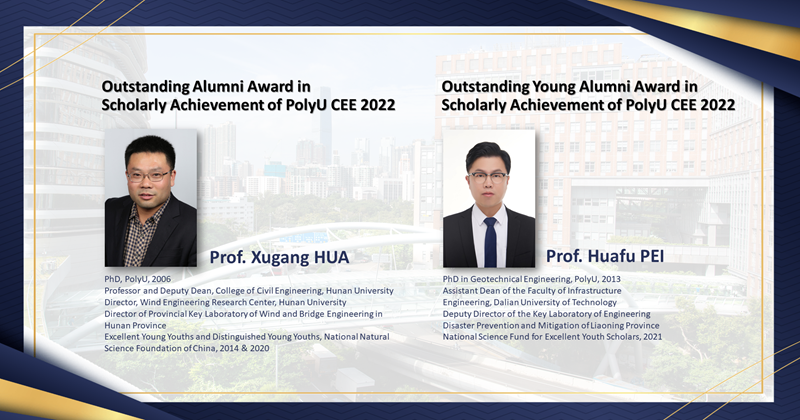 Outstanding Alumni Award in Scholarly Achievement of PolyU CEE 2022 