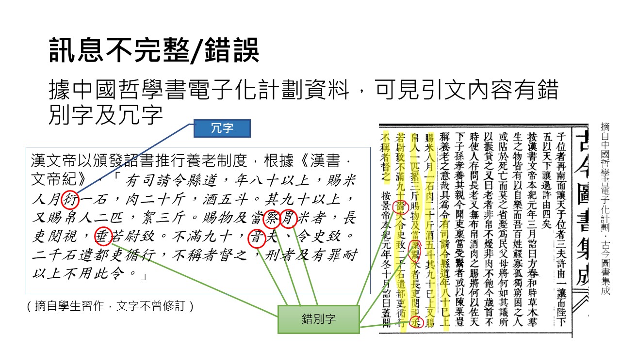 CLC Chinese Academic Writing - 常犯錯誤練習