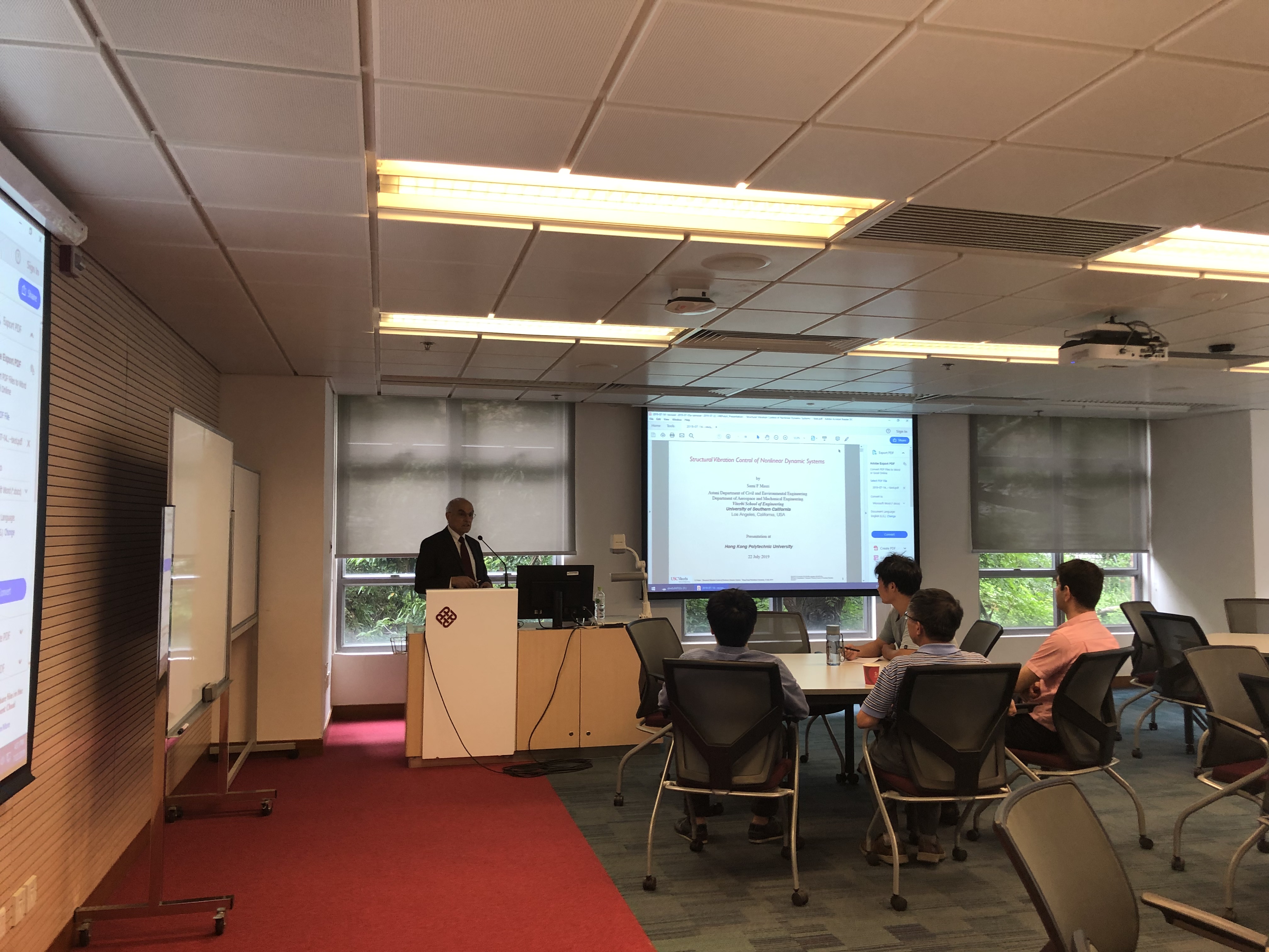 201907seminaronstructuralvibrationcontrolofnonlineardynamicsystemsbyprofsamifmasri320190830110926976