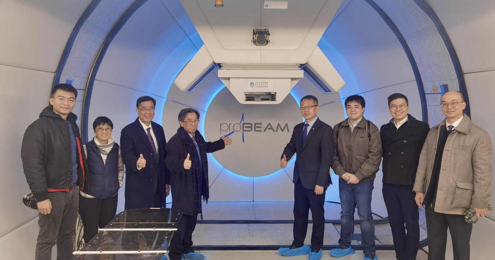 During the trip, the PolyU delegation visited the Proton Center of the Cancer Hospital of SDFMU, as well as the Medical Science and Technology Innovation Center and the School of Radiology of SDFMU to learn more about the University’s advanced medical facilities.