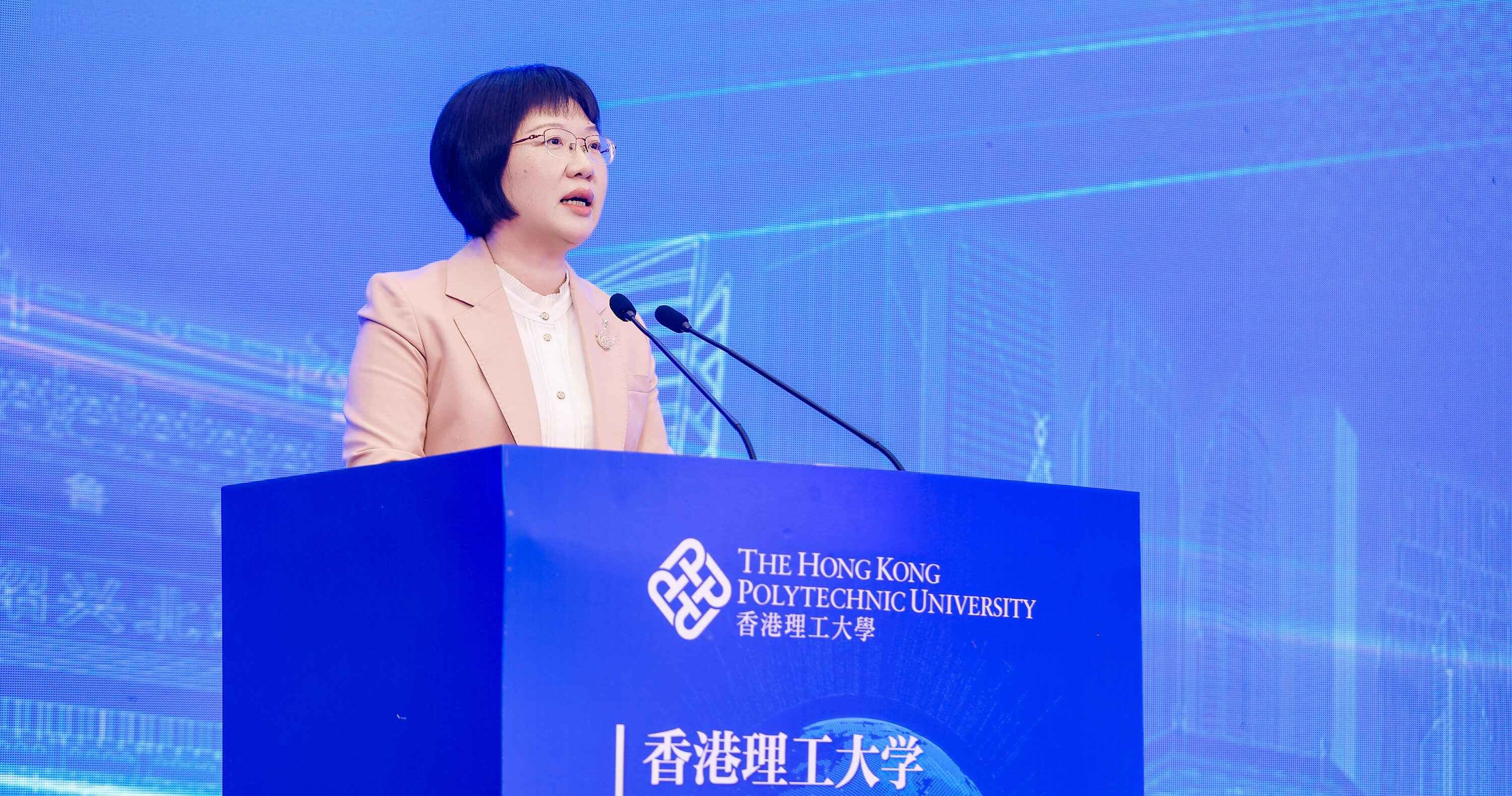 吴登芬女士表示，理大绍兴技术创新研究院成为国家智慧财产权保护示范区，为企业和人才提供良好的创新支撑与发展环境。