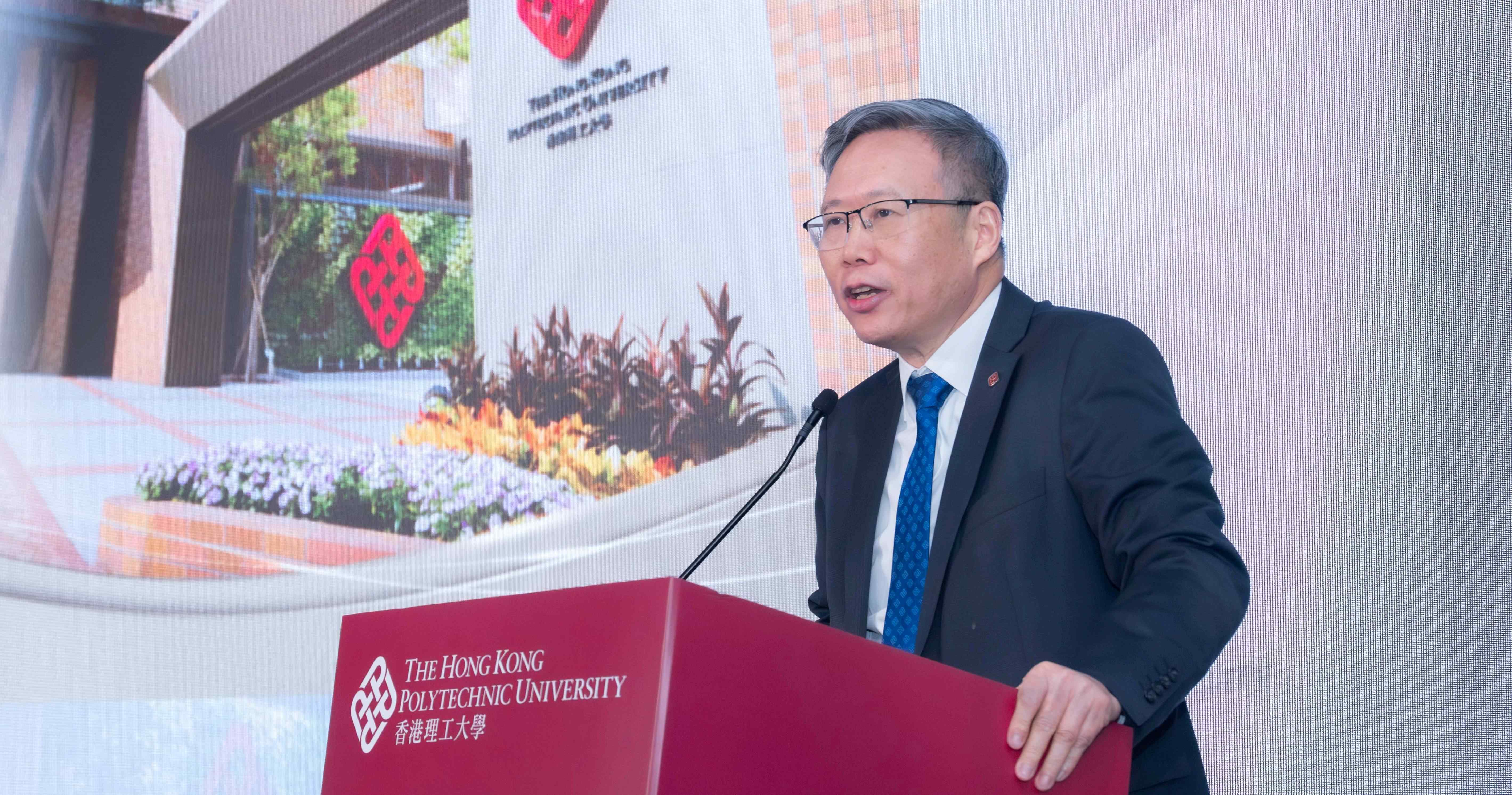 Prof. Jin-Guang Teng said PolyU has been committed to supporting Hong Kong’s development as an international education hub and contributing to the Nation’s technological self‑reliance.