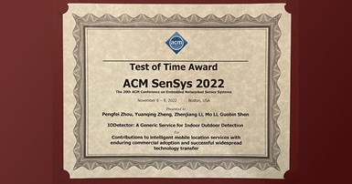 Test of Time Award in Sensys 2022_1-01
