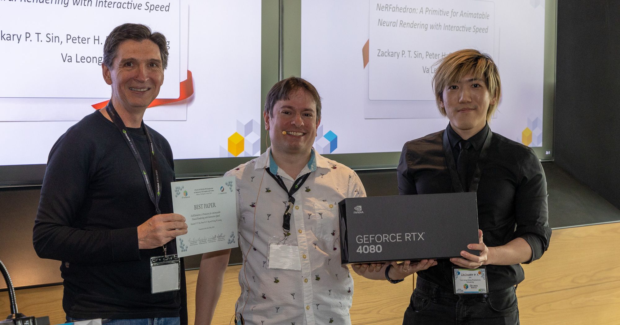 Best Paper Award from ACM SIGGRAPH Symposium on Interactive 3D Graphics ...