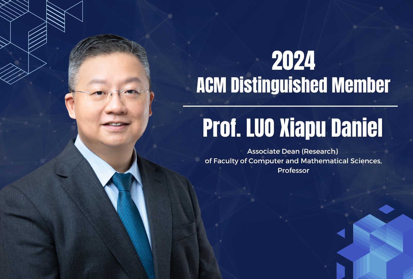 Associate Dean Research of Faculty of Computer and Mathematical Sciences Professor 2