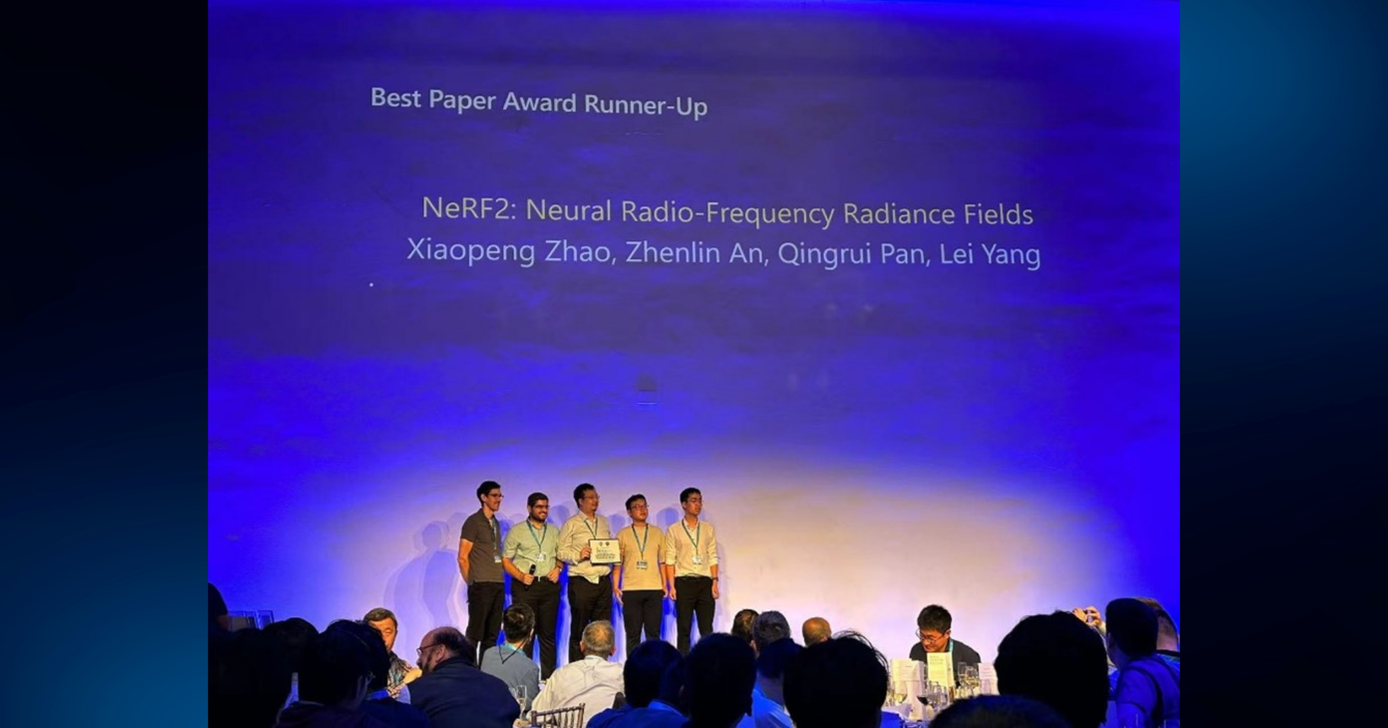 Dr YANG Lei and his team received the Best Paper Award (RunnerUp) and