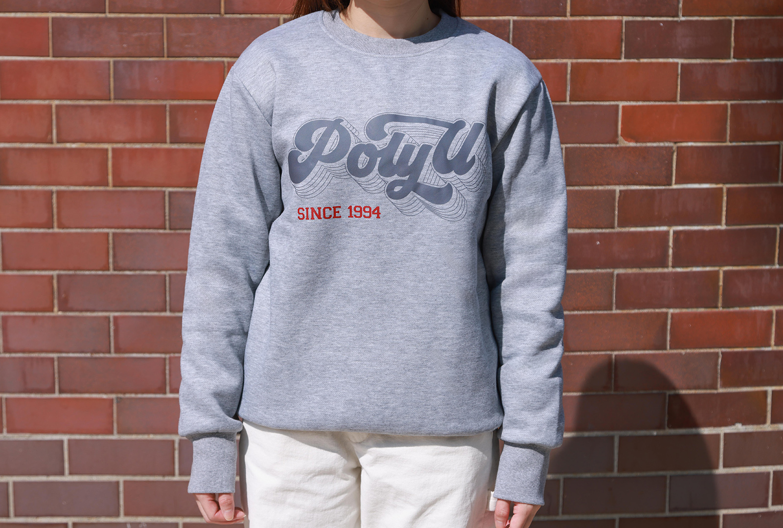 PolyU Logo Fleece Sweatshirt_C1