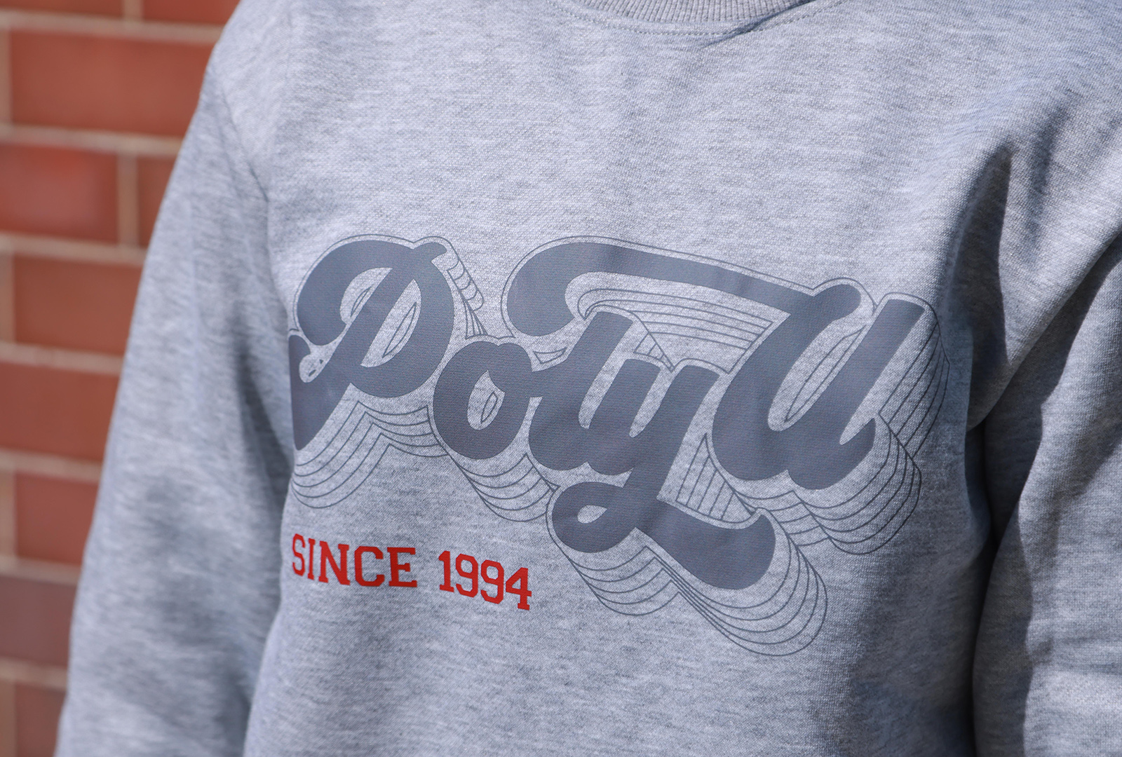PolyU Logo Fleece Sweatshirt_C2