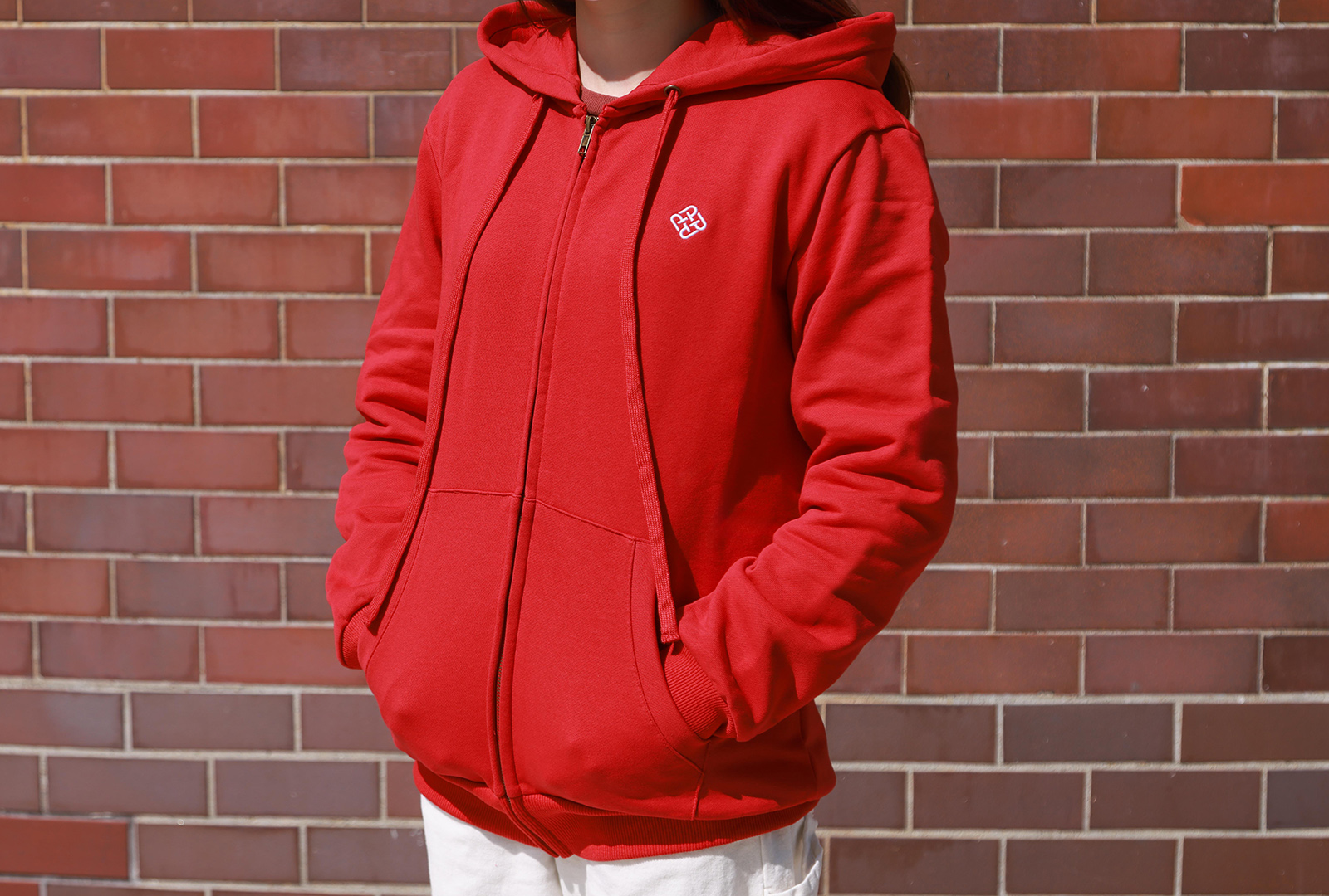 PolyU Logo Zip Hoodie_C1