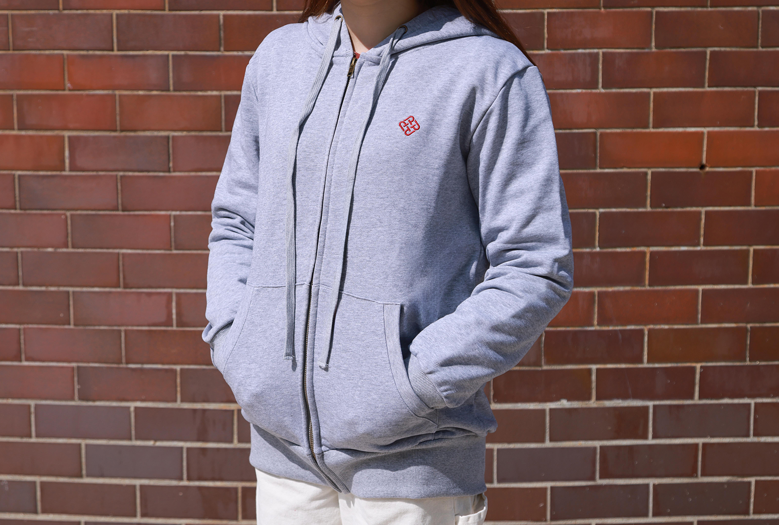 PolyU Logo Zip Hoodie_C2