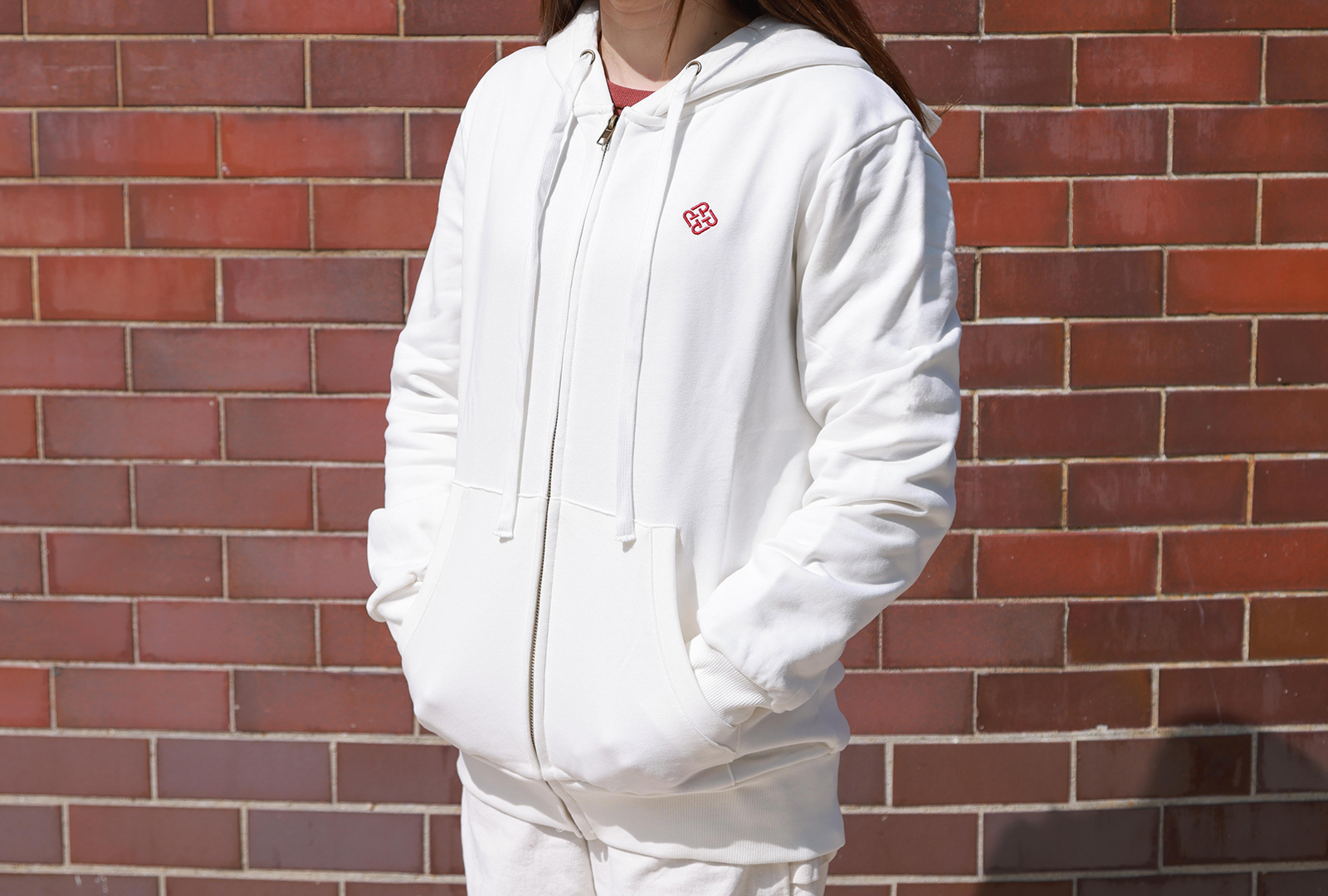 PolyU Logo Zip Hoodie_C3