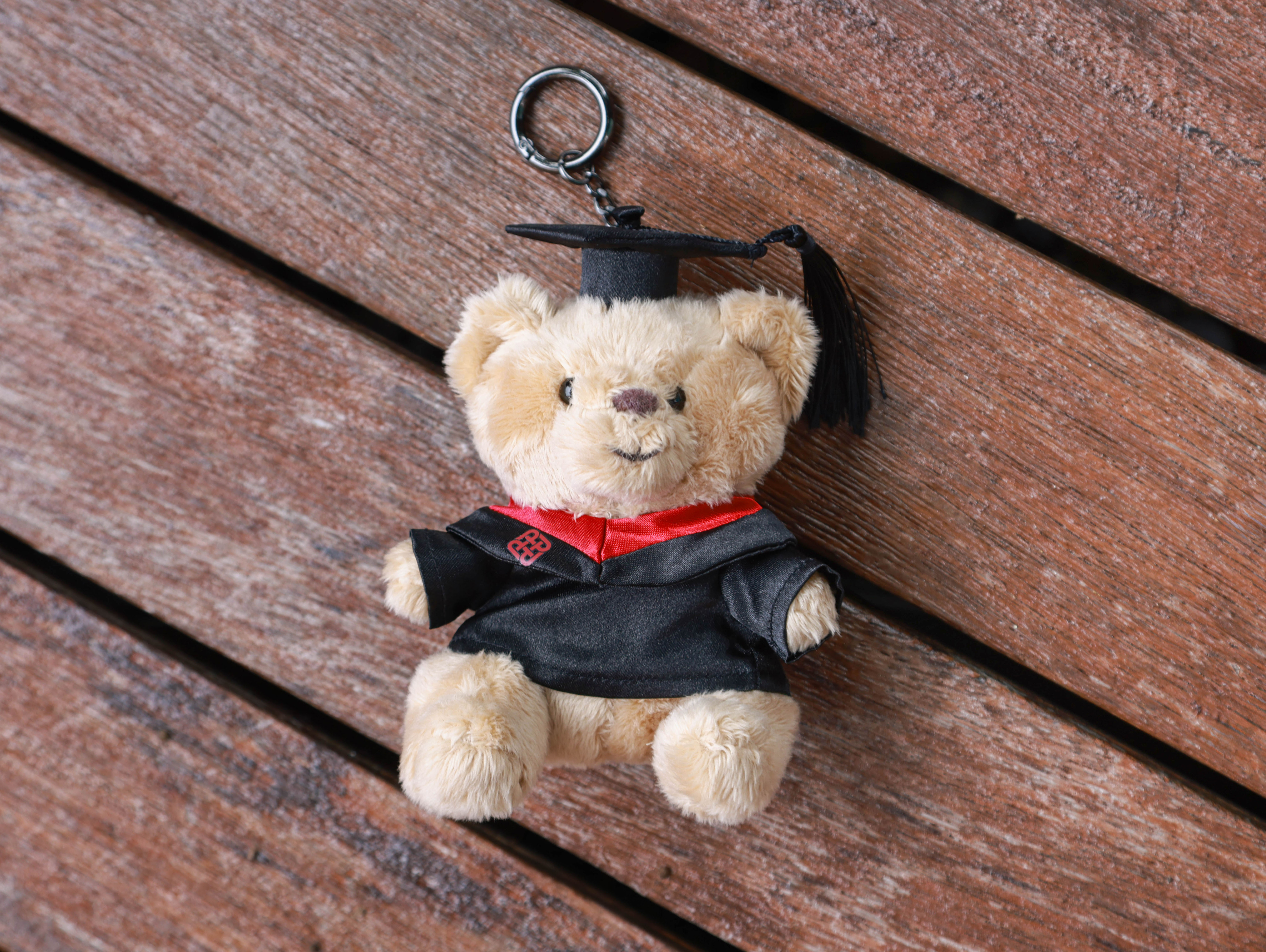 Polyu Graduation Teddy Bear Keyring 12cm03