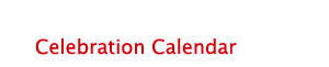 Celebration Calendar