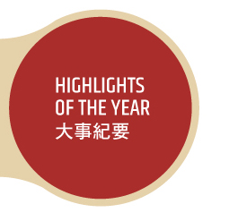 HIGHLIGHTS OF THE YEAR 大事紀要