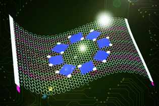 Computerized image of fabric circuit board technology