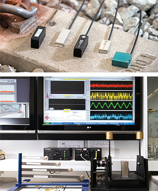 Sensors are installed in both train carriages and tracks for cross-monitoring.