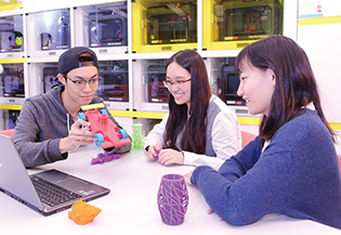 Students can use desktop 3D printers to turn ideas and concepts into physical models.