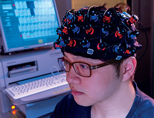 Functional near infra-read spectroscopy detects tissue oxygenation changes in the brain.