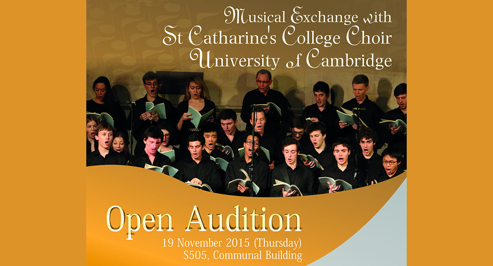 20151119_Open Audition for the Musical Exchange with St Catharines College Choir