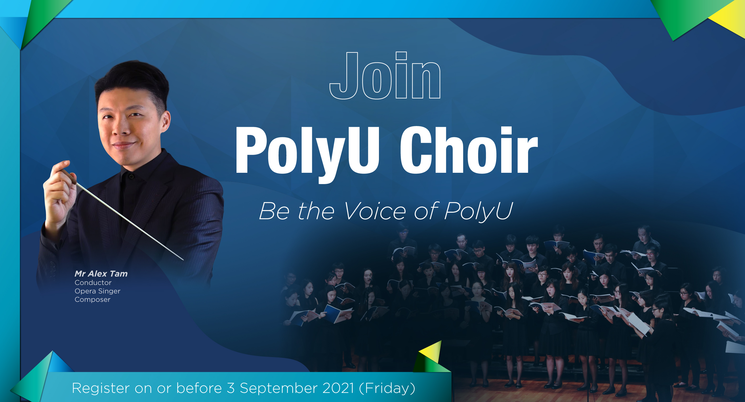 Choir Auditions website banner