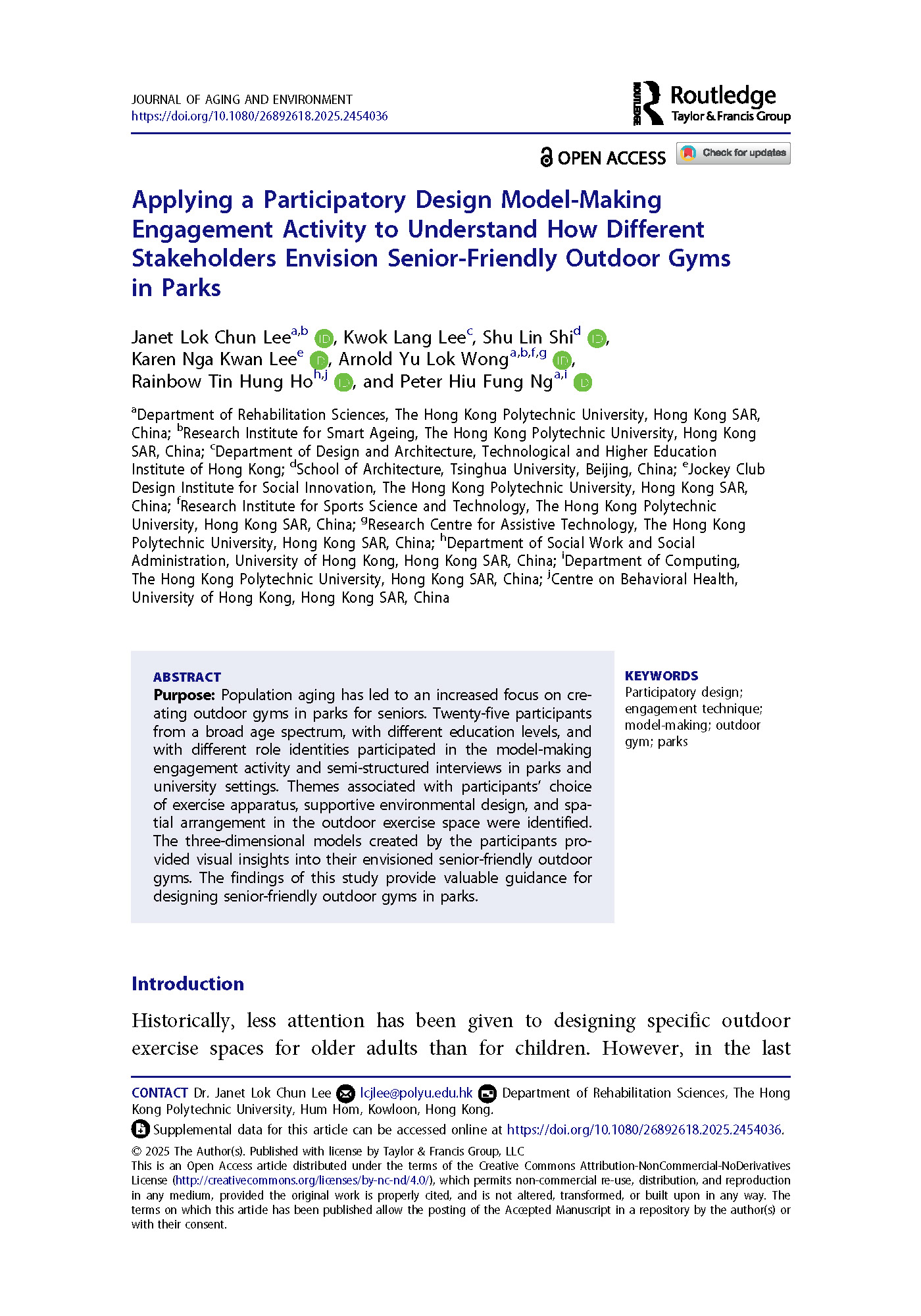 Applying a Participatory Design Model-Making Engagement Activity