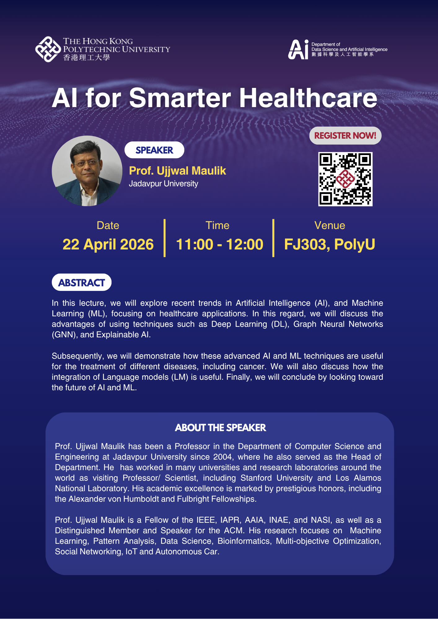Prof Ujjwal Maulik  22 Apr