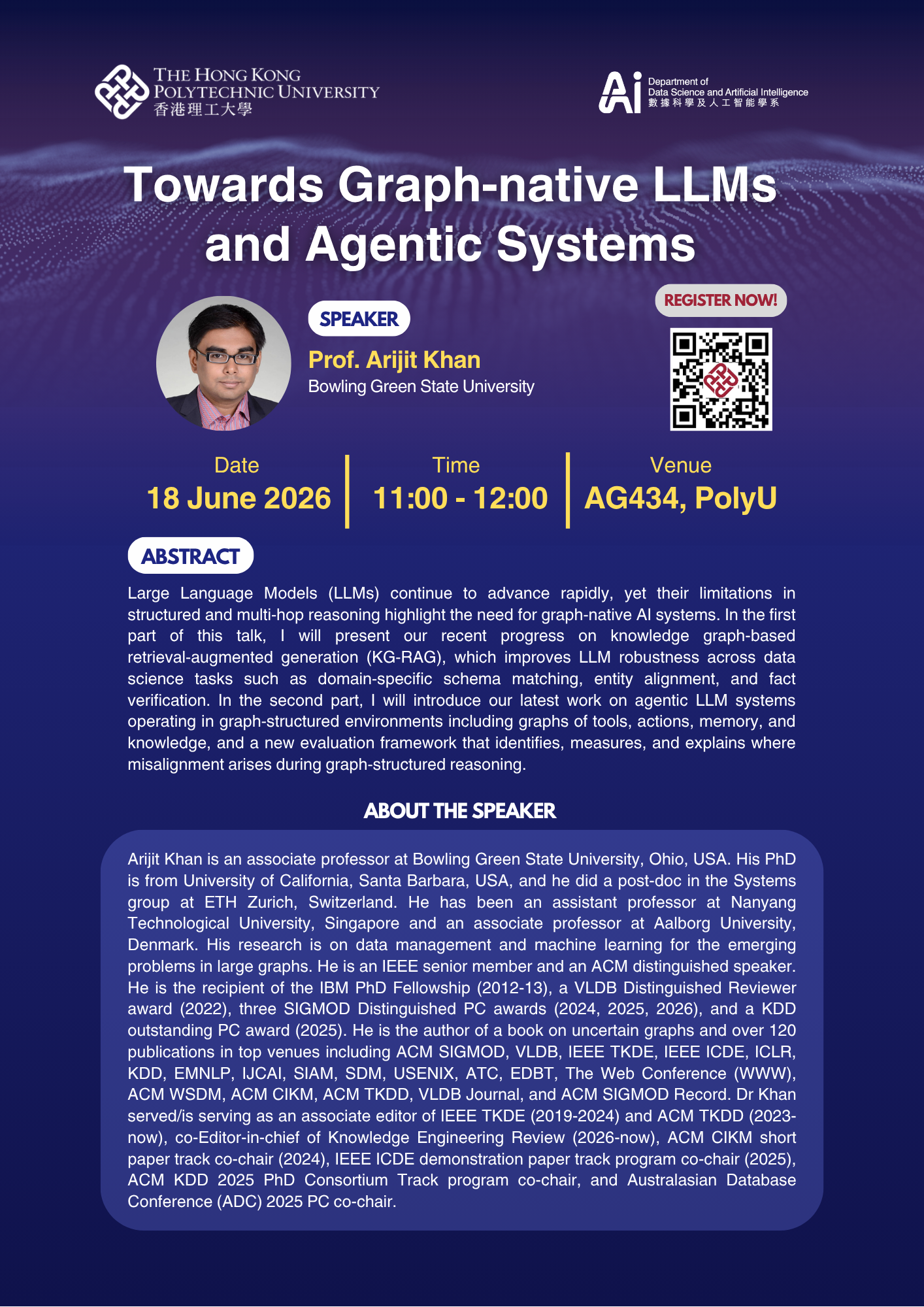 Prof Arijit Khan 18 June