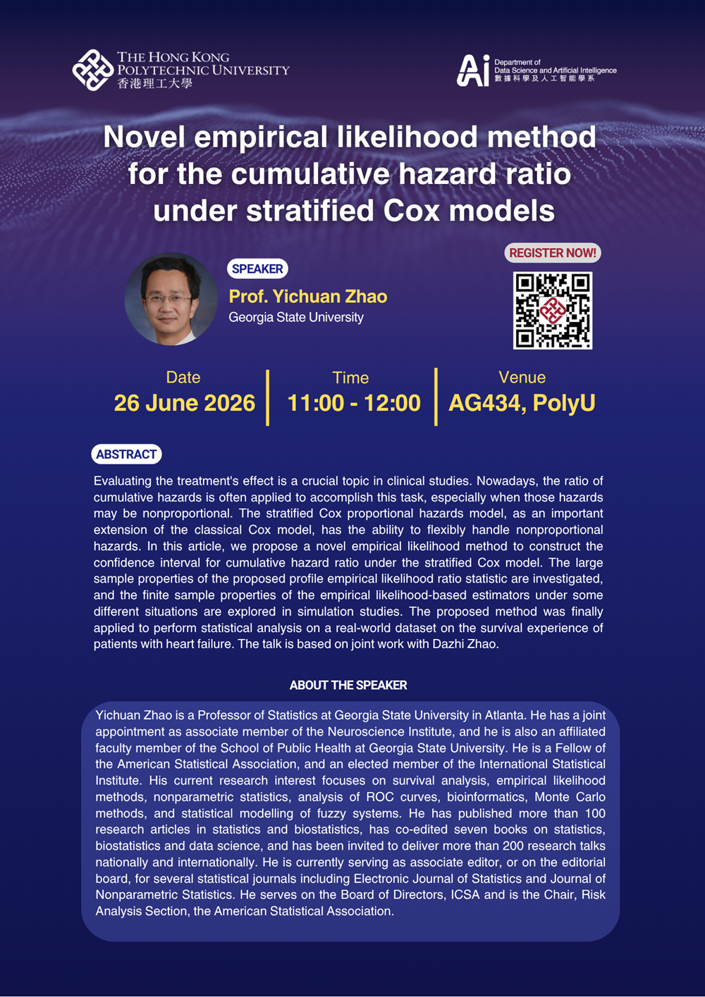 Prof Yichuan Zhao 20260626