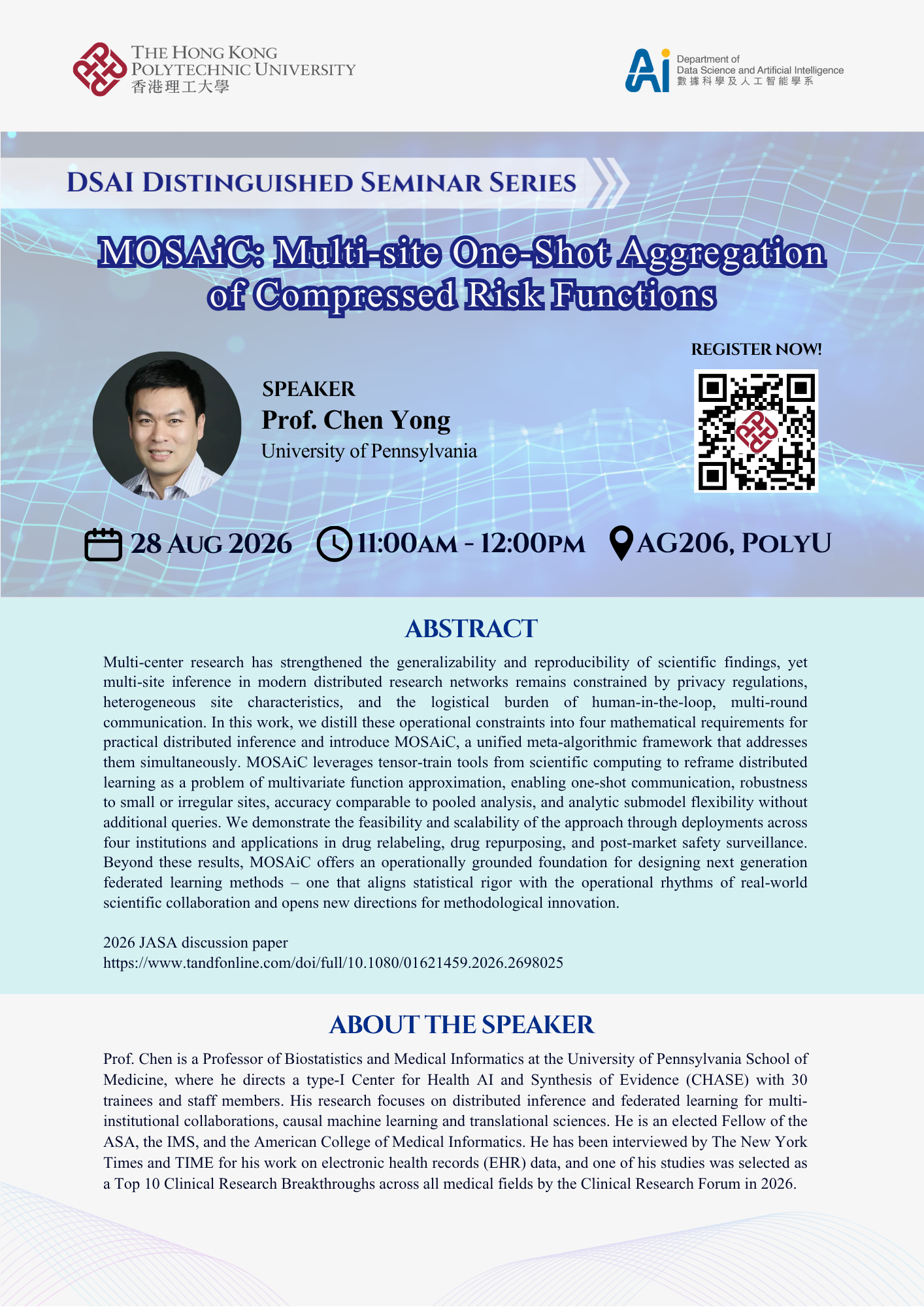 Prof Chen Yong 28 Augr