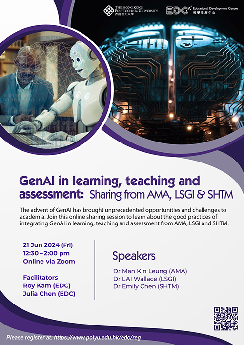 GenAI in learning, teaching and assessment: Sharing from AMA, LSGI ...