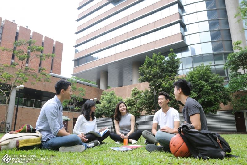 students talking