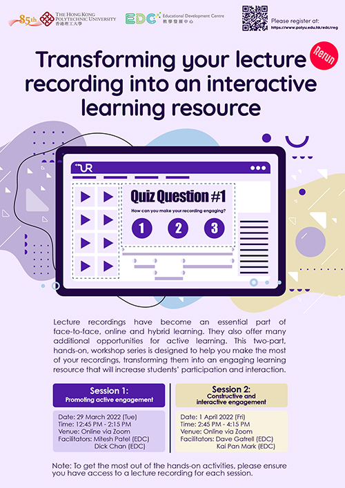 Transforming your lecture recording into an interactive learning ...