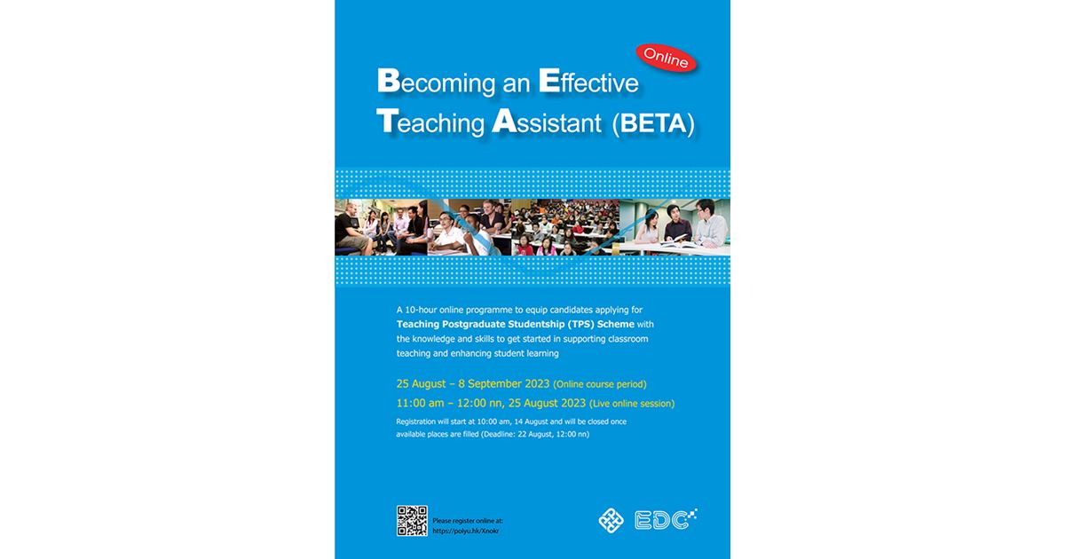 Site Program Becoming an Effective Teaching Assistant (BETA) | Educational ...