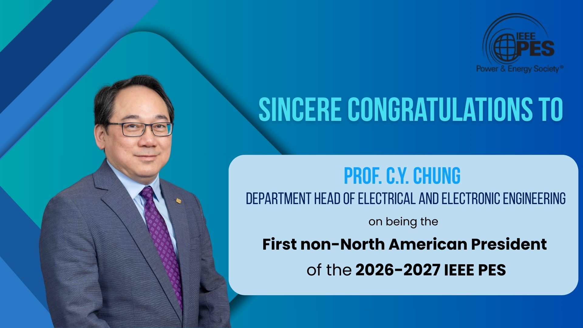 V3IEEE PES PRESIDENT2026-27