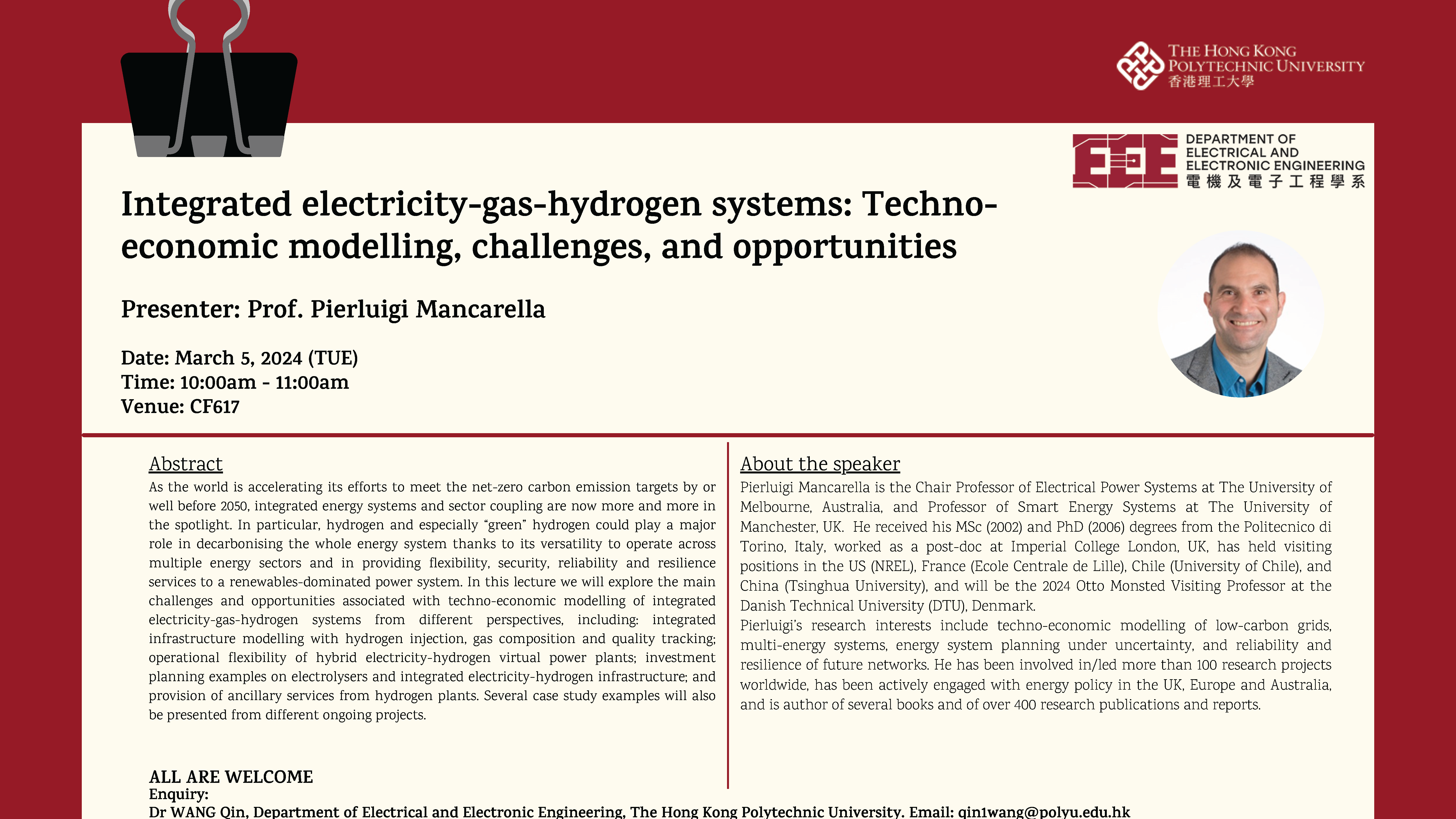 2024-03-05 Integrated electricity-gas-hydrogen systems